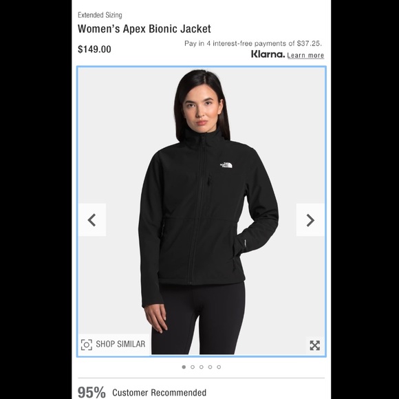 The North Face Black Women’s Apex Bionic Jacket size medium - Picture 3 of 15